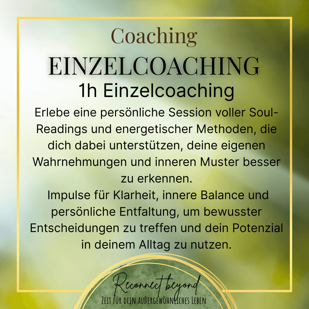 Einzelcoaching 1h Ruth Weber Reconnect beyond